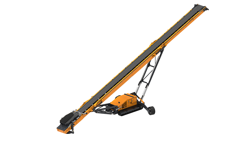TC80-R Tracked Radial Conveyor 3D Render